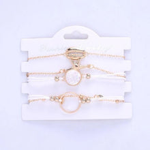 Load image into Gallery viewer, 5-Piece Set: Oceanic Inspired Seashell Bracelet Set
