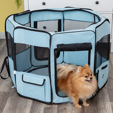 Load image into Gallery viewer, Paws &amp; Pals Portable Pet Playpen with Blanket

