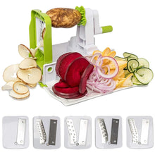 Load image into Gallery viewer, 5-Blade Vegetable White Spiralizer and Slicer

