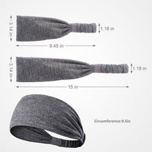 Load image into Gallery viewer, 5-Pack: Unisex Sports Fitness Headband and Sweatband
