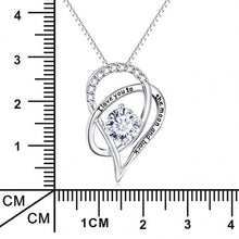 Load image into Gallery viewer, 18K White Gold Swarovski Crystal &quot;I Love You To The Moon and Back&quot; Necklace
