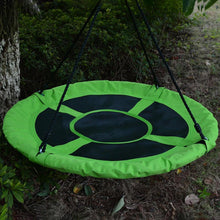 Load image into Gallery viewer, 40 in Outdoor Tree Swing Hanging Rope Tire Saucer Seat Yard Mat
