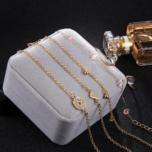 Load image into Gallery viewer, 5-Piece: Pink Crystal Celestial Bracelet Set
