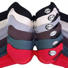 Load image into Gallery viewer, 6-Pack: Unibasic Women Full Cup Comfort Breathable Cotton Bra - Assorted Sizes
