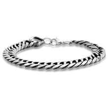 Load image into Gallery viewer, 2-Piece Set: Men&#39;s Stainless Steel Cuban Link Chain Bracelet and Necklace
