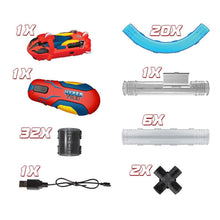 Load image into Gallery viewer, 65 Piece Set: Hyper Tube  Lightning Fast Tube Racing Playset
