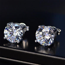 Load image into Gallery viewer, 7-Pairs: 8mm Round Earrings with Crystals from Swarovski
