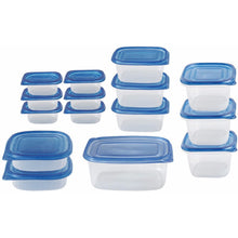Load image into Gallery viewer, 30-Piece Set: Food Storage Set with Blue Lids
