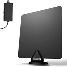 Load image into Gallery viewer, Liger 50 Mile Range Ultra-Thin Indoor HDTV Antenna and Amplifier
