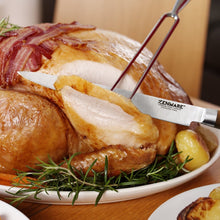 Load image into Gallery viewer, 6-Piece: Zenware German Stainless Steel Kitchen Knives Set with Bamboo Magnetic Block
