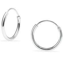 Load image into Gallery viewer, 925 Solid Sterling Silver Endless Hoop Earrings - Assorted Sizes
