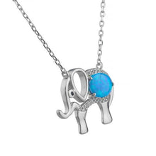 Load image into Gallery viewer, 925 Sterling Silver Elephant Necklace Pendant
