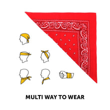 Load image into Gallery viewer, 6-Pack: Bandanas - Navy, White &amp; Red
