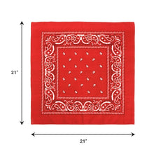 Load image into Gallery viewer, 6-Pack: Bandanas - Navy, White &amp; Red
