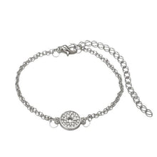 Load image into Gallery viewer, 5-Piece Set: Pav&#39;e Loveknot Bracelet Silver Set
