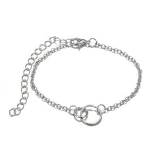 Load image into Gallery viewer, 5-Piece Set: Pav&#39;e Loveknot Bracelet Silver Set
