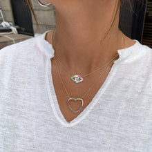 Load image into Gallery viewer, Rainbow CZ Eye Necklace
