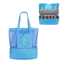 Load image into Gallery viewer, Beach Bags with Insulated Cooler
