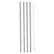 Load image into Gallery viewer, 5-Pack: Stainless Steel Bend Or Straight Drinking Straws
