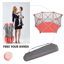 Load image into Gallery viewer, Odoland Safety Portable Playpen Infants Toddler Fence
