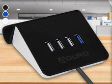 Load image into Gallery viewer, Aduro PowerUp 4-Port USB Charging Station and Stand
