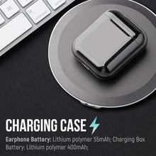 Load image into Gallery viewer, Airbuds Wireless Bluetooth Earphones with Charging Case and Bonus Qi Charging Mat
