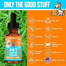 Load image into Gallery viewer, All Natural Paws Pet Hemp Seed Oil for Cats and Dogs
