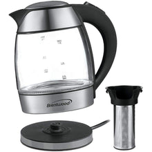 Load image into Gallery viewer, Brentwood Stainless Steel Cordless Electric Kettle
