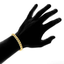 Load image into Gallery viewer, Steeltime Men's 8mm Stainless Steel Diamond Cut Cuban Link Chain Necklace and Bracelet
