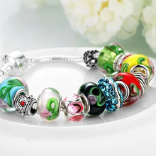 Load image into Gallery viewer, Colors Of the Rainbow Pandora Inspired Bracelet
