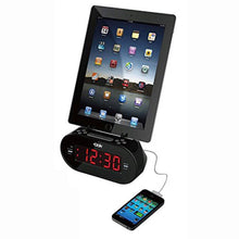 Load image into Gallery viewer, Easy Dok Alarm Clock with Universal Smart Phone Cradle
