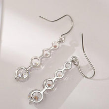 Load image into Gallery viewer, 4 Row Graduated Crystal Drop Earrings
