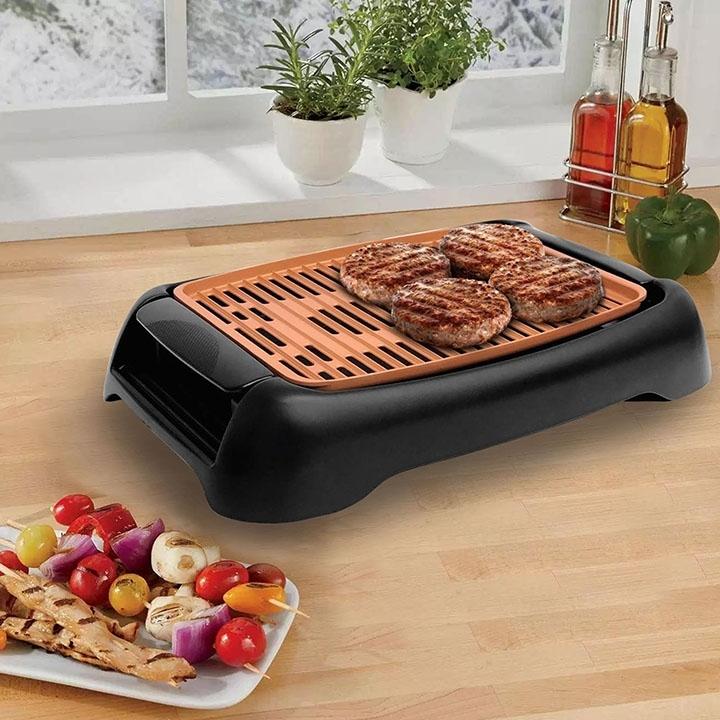 Cooking Gotham Smokeless Grill And Griddle Electric Smokeless