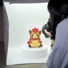 Load image into Gallery viewer, Shibusa Folding Photo Studio Kit Box with 2 LED Light Strips
