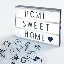 Load image into Gallery viewer, Light Box with Letters and Number Tiles
