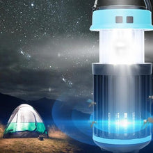 Load image into Gallery viewer, Hakol Outdoor Solar Powered LED Rechargeable Mosquito Zapper Lantern
