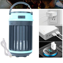 Load image into Gallery viewer, Hakol Outdoor Solar Powered LED Rechargeable Mosquito Zapper Lantern
