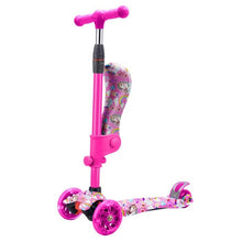 Load image into Gallery viewer, Rugged Racers 2-in-1 Kick Scooter with Removable Seat &amp; LED Wheels
