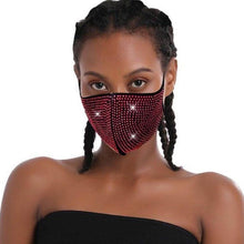Load image into Gallery viewer, 6-Pack: Rhinestone Bling Face Mask
