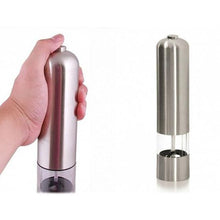 Load image into Gallery viewer, Stainless Steel Electric Grinder for Salt or Pepper
