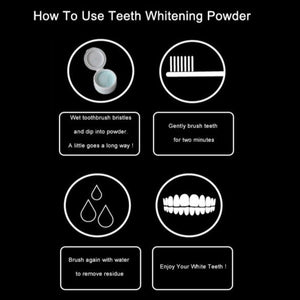 100% Natural Charcoal Teeth Whitening Powder