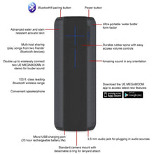 Load image into Gallery viewer, Ultimate Ears MEGABOOM Portable Waterproof &amp; Shockproof Bluetooth Speaker
